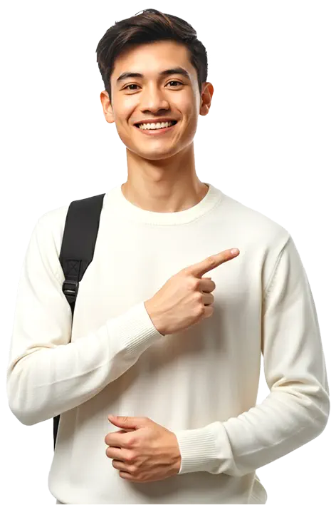 Leader pointing right